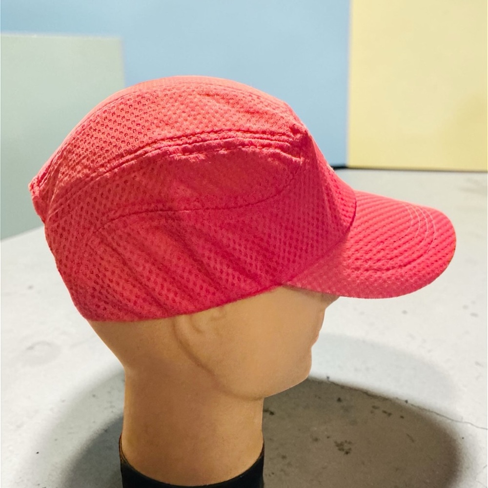 Fleet Feet Sports 5 Panel Cap Orange Adjustable Embroidered Bay Marathon - Picture 4 of 4